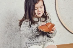 Hjemmesko, Velcro Star - 66 Cognac