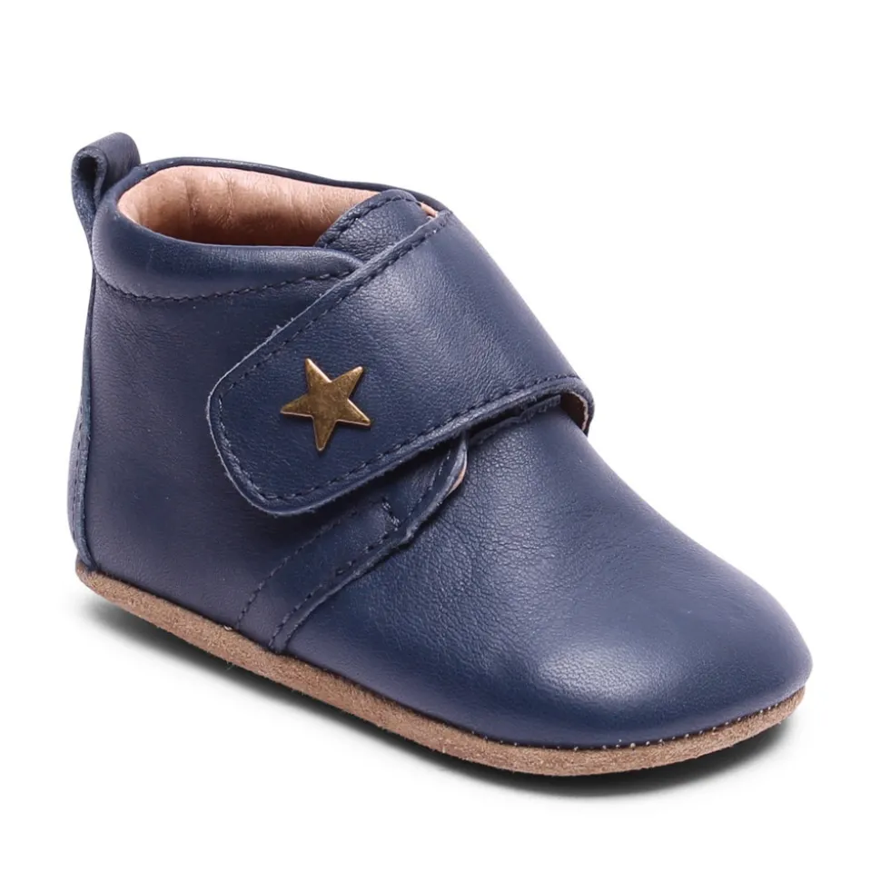 Hjemmesko, Velcro Star - 21 Navy
