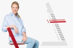 Højstol bøg inkl. newborn sæt - sort