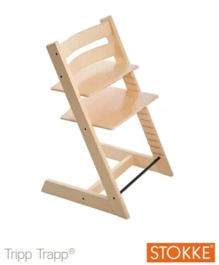 Højstol bøg inkl. newborn sæt - natural