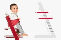 Højstol bøg inkl. newborn sæt - natural