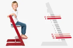 Højstol bøg inkl. newborn sæt - hvid