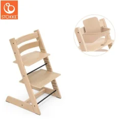 Højstol inkl. babysæt - eg natur