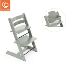 Højstol inkl. babysæt - glacier green