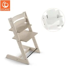 Højstol inkl. babysæt - whitewash