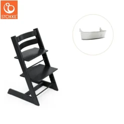 Højstol inkl. storage opbevaring - sort