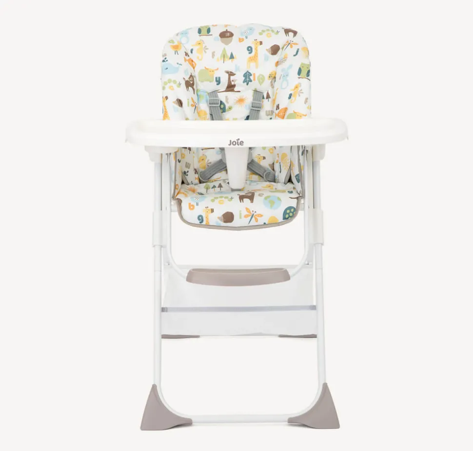 Højstol, Snacker 2i1, grå/hvid