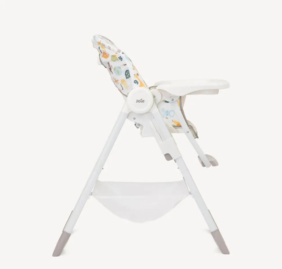 Højstol, Snacker 2i1, grå/hvid