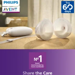 Håndfri dobbelt elektrisk brystpumpe