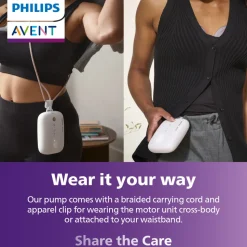 Håndfri dobbelt elektrisk brystpumpe