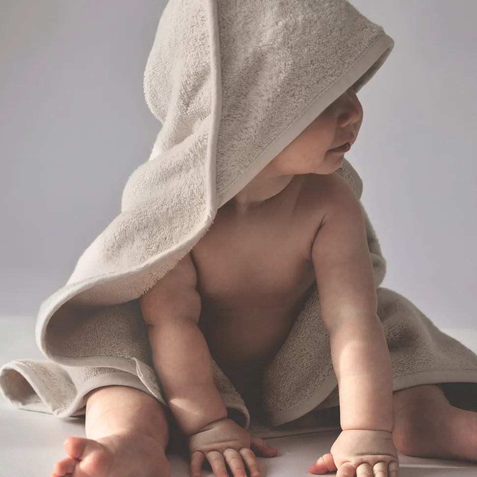 Håndklæde med hætte, Vanilla Ice, 70x70cm