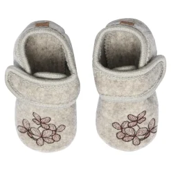 Hortensia uld hjemmesko - Beige Melange