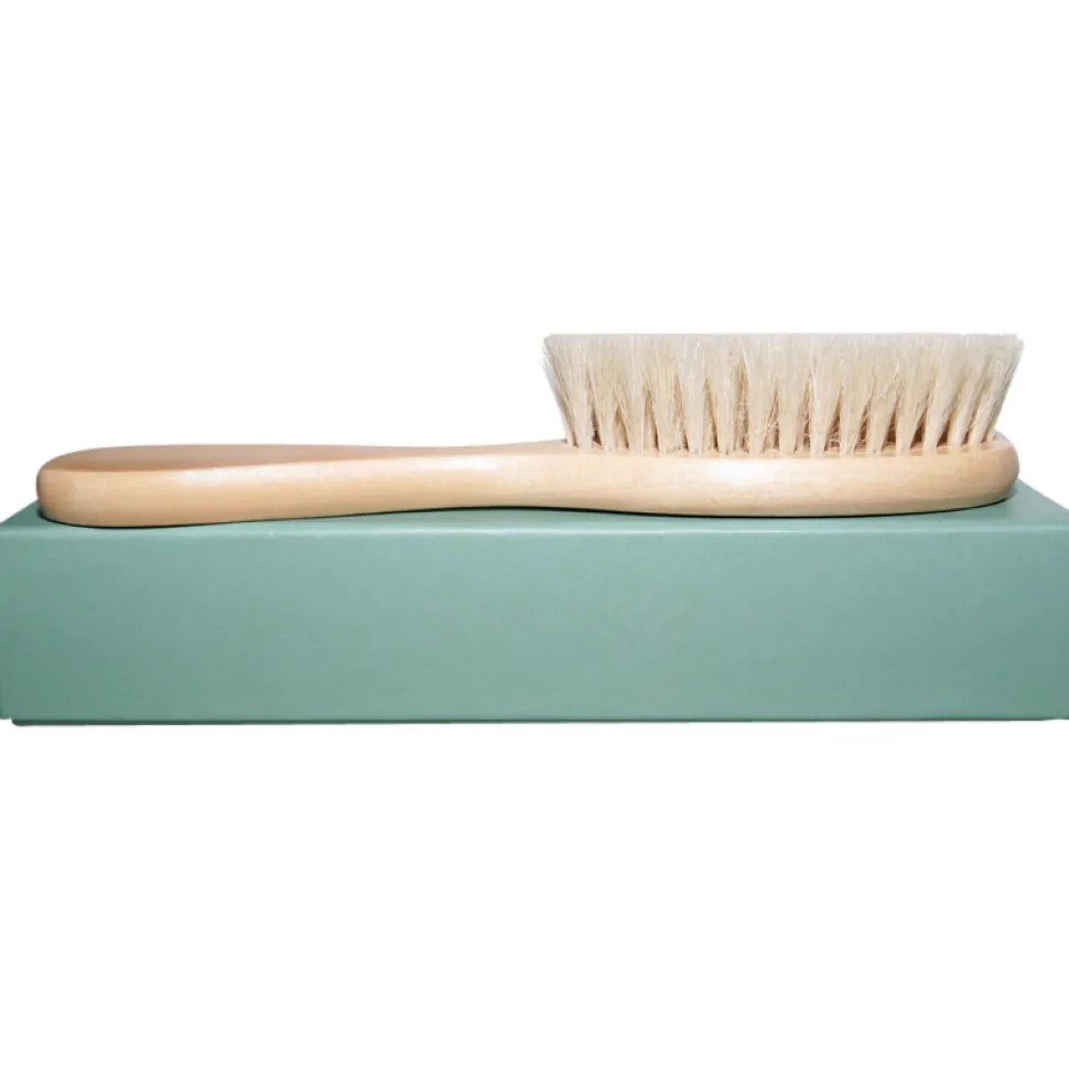 Hårbørste med naturlig bløde gedehår og lotustræ