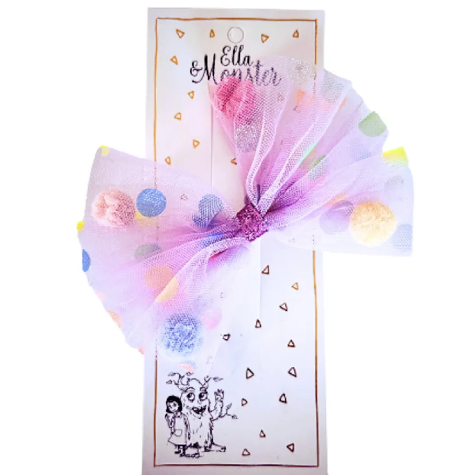 Hårclips Big Party Bow Purple