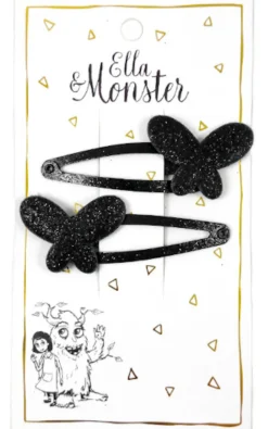 Hårclips Black Butterfly