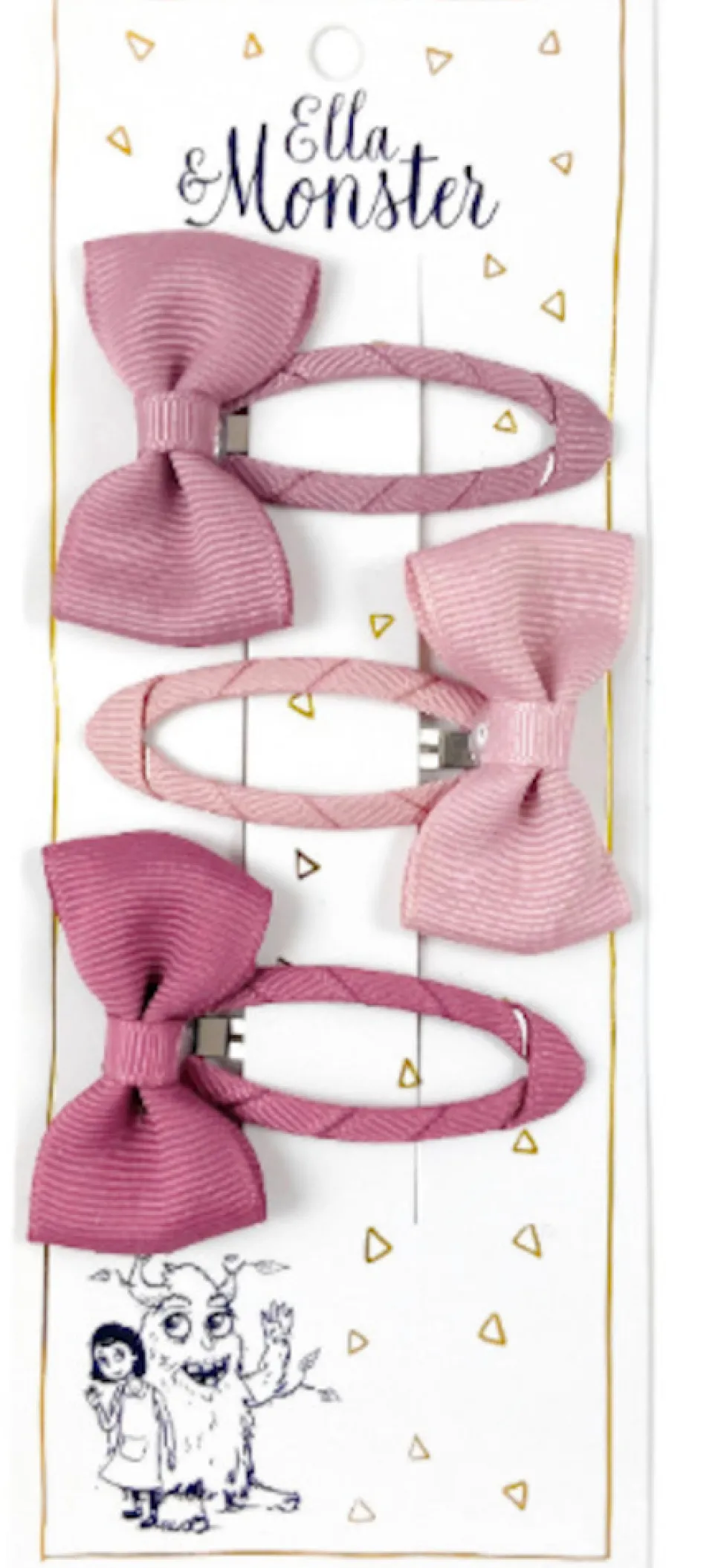 Hårclips Dusty Rose Bow