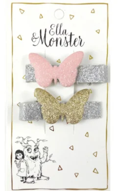 Hårclips Glitter Butterfly