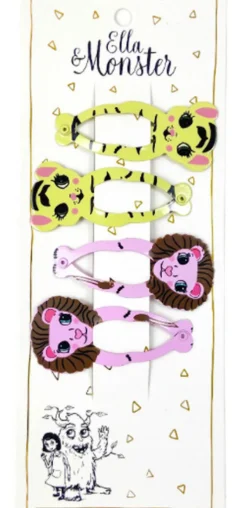 Hårclips Lion Set