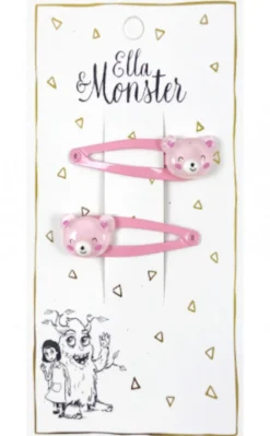 Hårclips Pink Bear