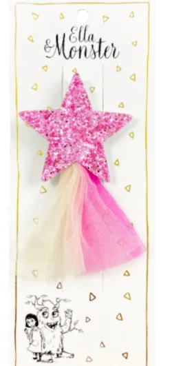 Hårclips Princess Star Pink