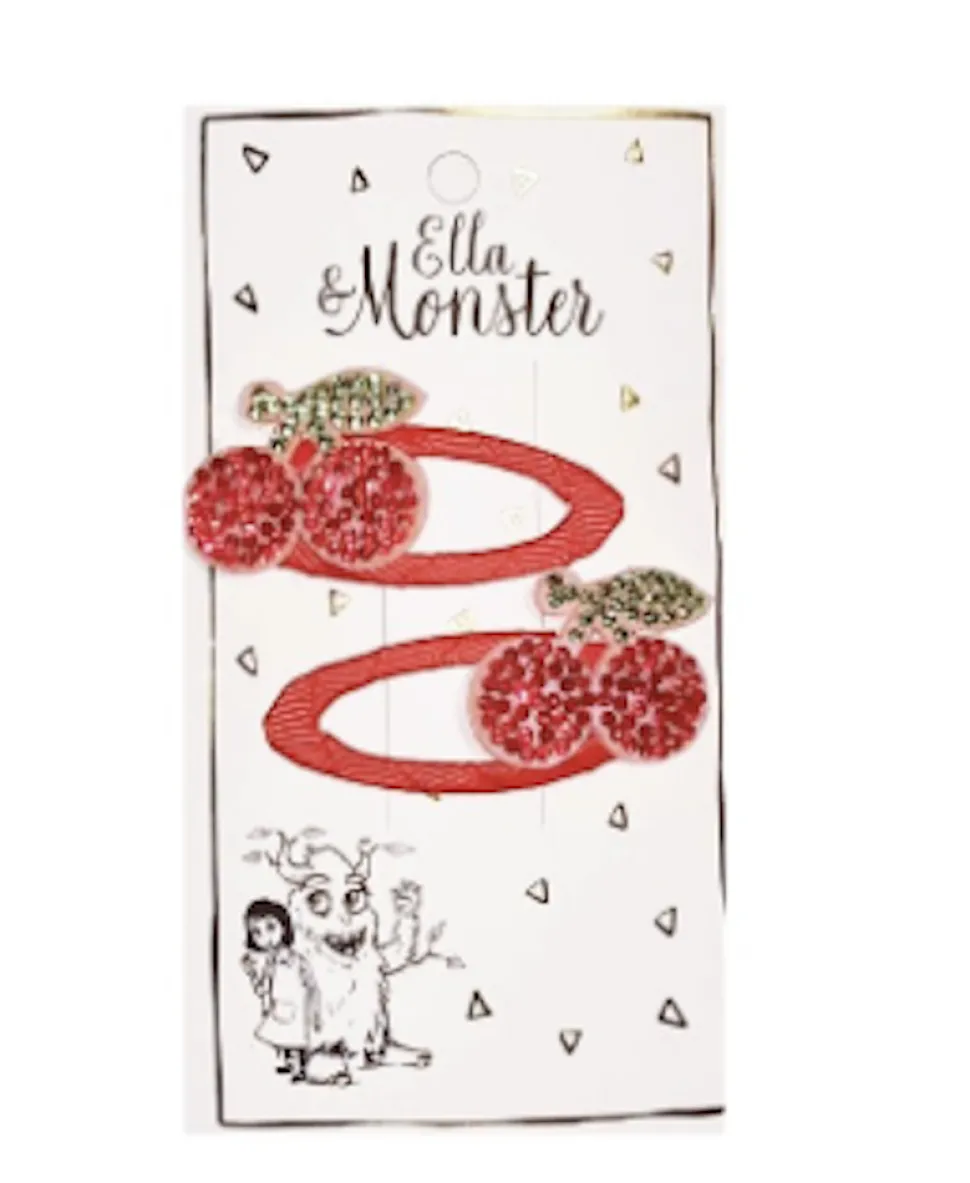 Hårclips Sparkeling Cherry