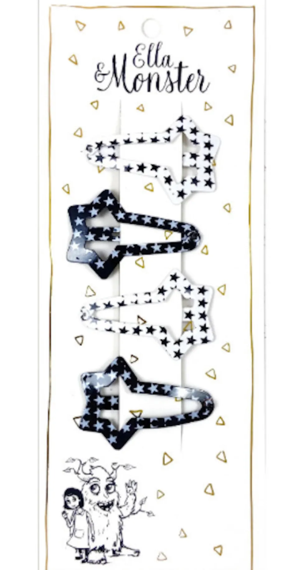 Hårclips Star Combi