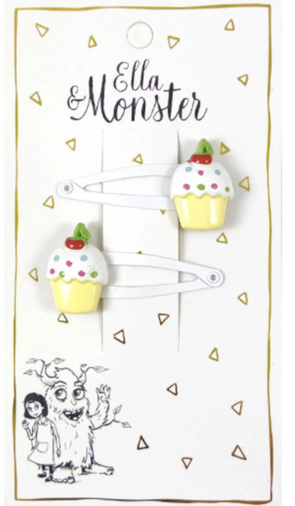 Hårclips White Cup Cake