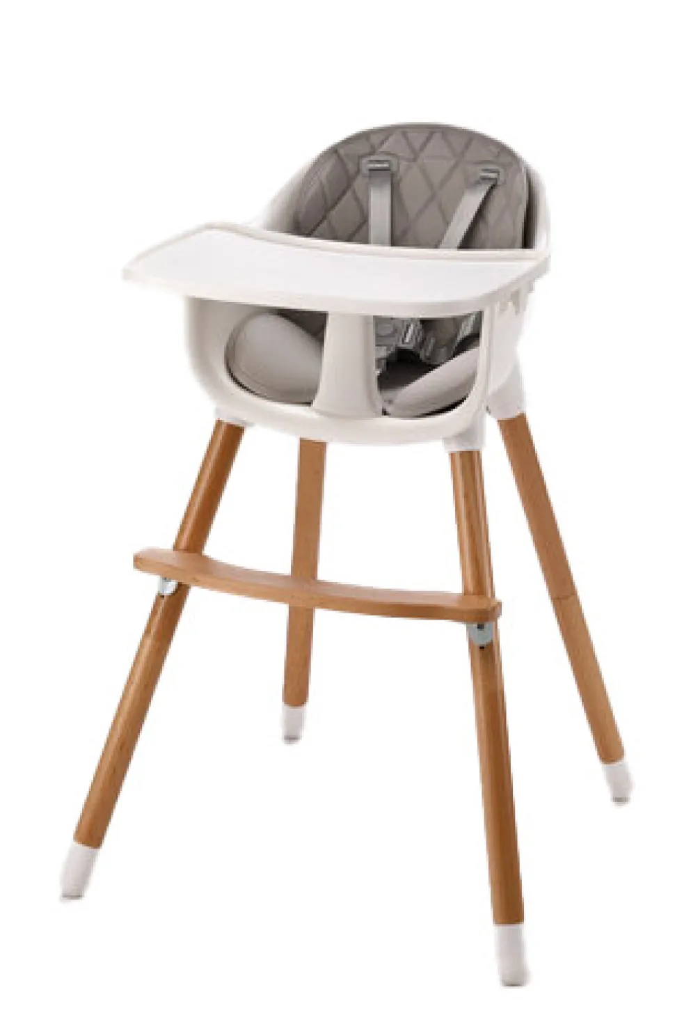 2-i-1 højstol - grå