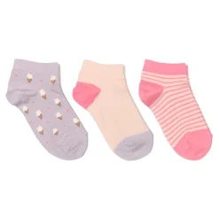 Ice cream sneaker strømpe 3-pak - 4111