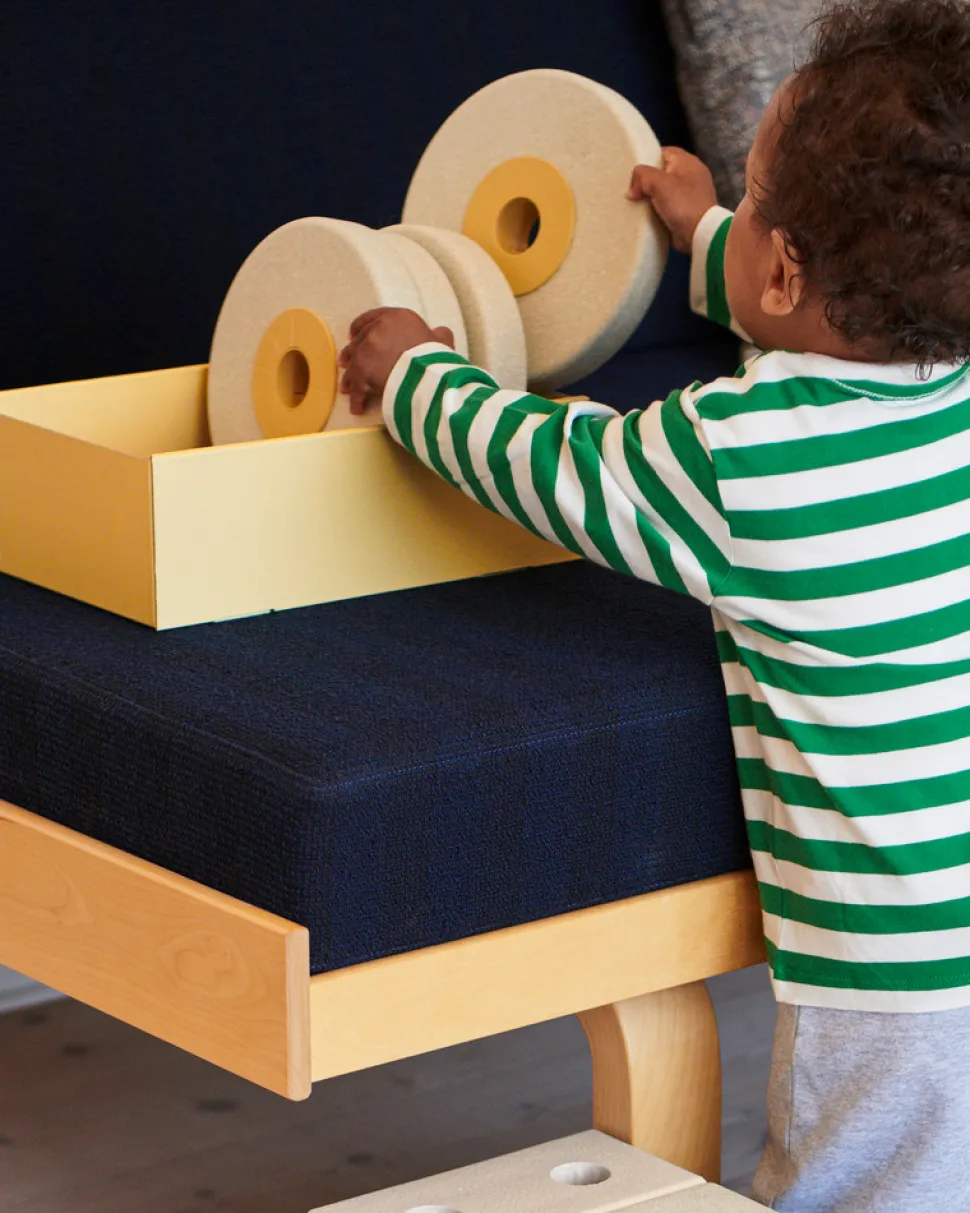 3-in-1 Baby Walker Sand Grey / Honey Yellow