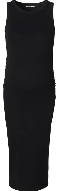 Inaya Rib Kjole - Black