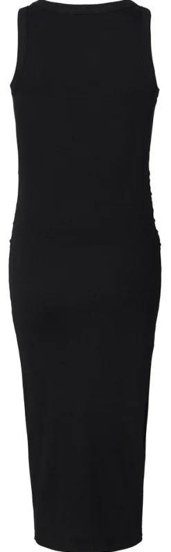 Inaya Rib Kjole - Black