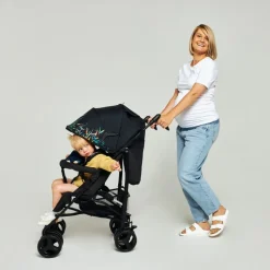 Irma klapvogn - grey/dark grey