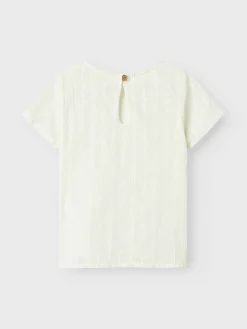 Jazelle kortærmet løs skjorte - COCO MILK