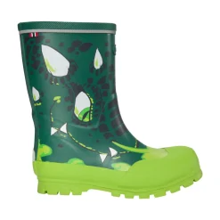 Jolly print gummistøvle - Bottlegreen/Multi