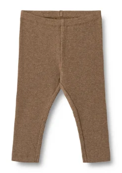 Jules Jersey Leggings - Coffee melange