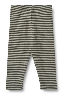 Jules Jersey Leggings - Winter forest stripe