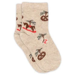 Julle strømper - Beige Melange