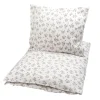 Junior sengetøj, 100x140 cm - Floral, beige,