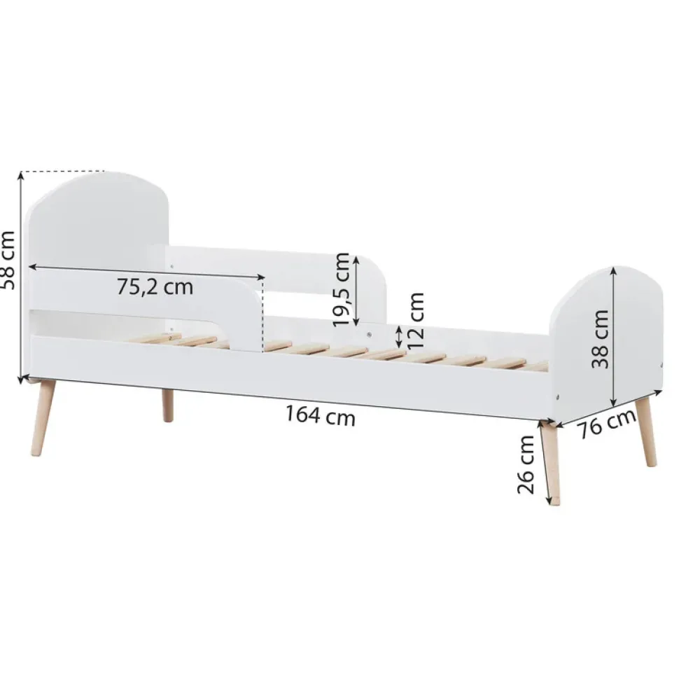 Juniorseng Blend 70x160 cm. - Hvid