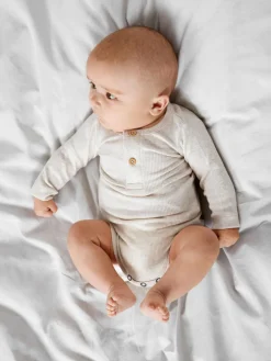 Kab langærmet body NOOS - peyote melange