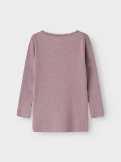 Kab langærmet top - Elderberry