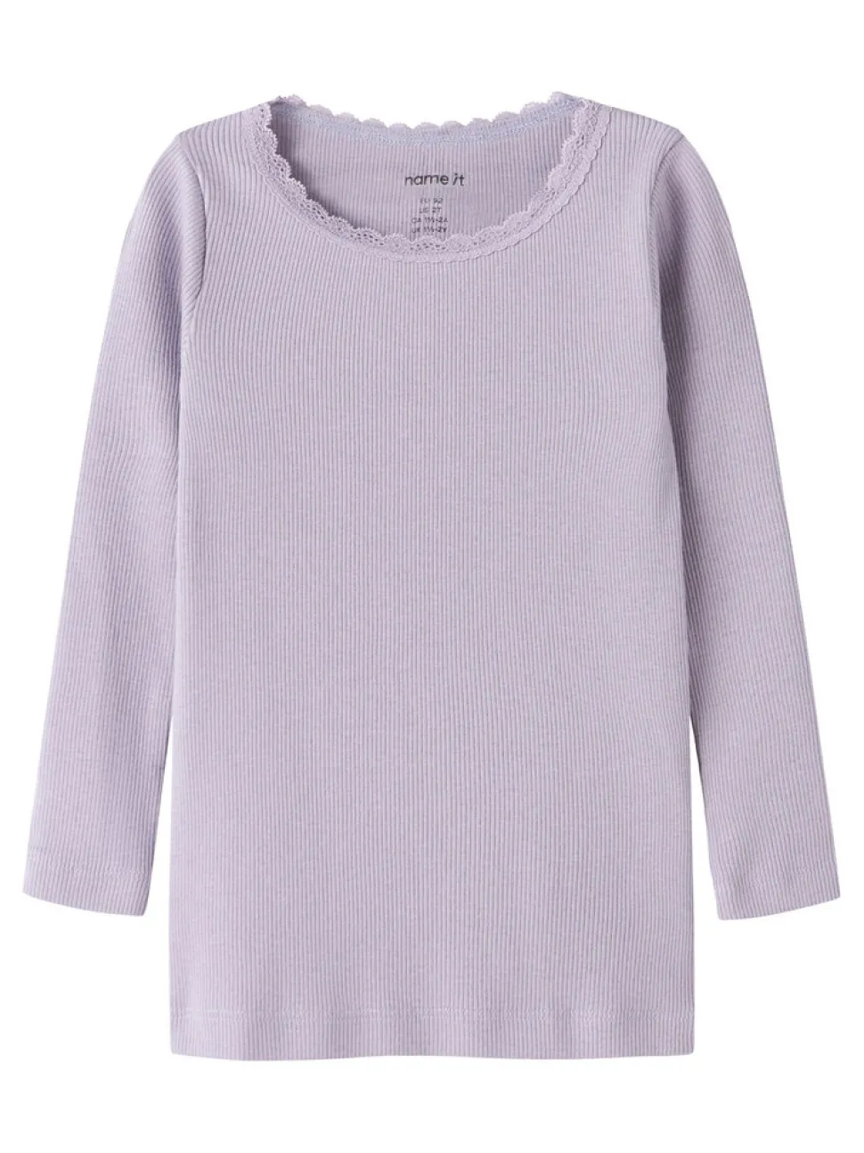 Kab langærmet top - Lavender Gray