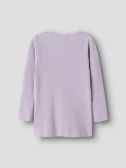 Kab langærmet top - Lavender Gray