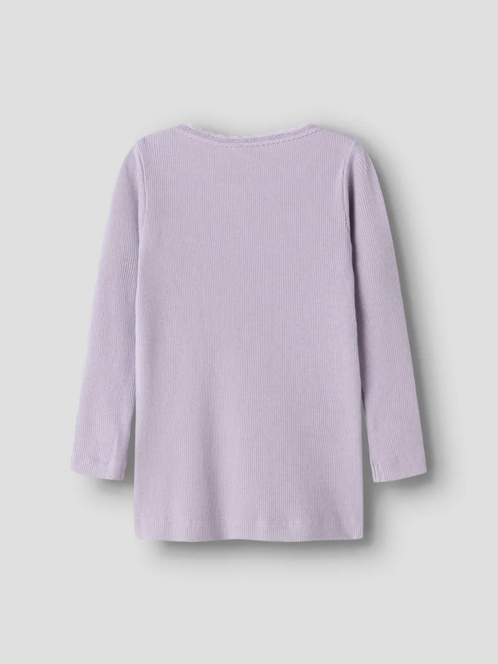 Kab langærmet top - Lavender Gray