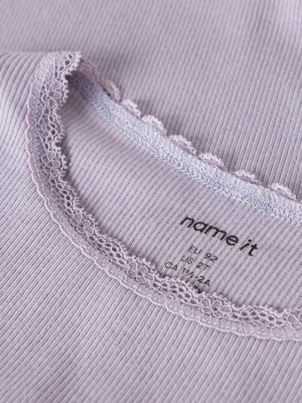 Kab langærmet top - Lavender Gray