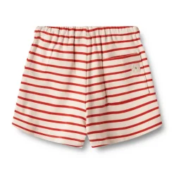 Kalle jersey shorts - red stripe