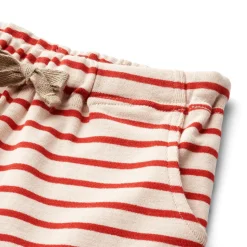 Kalle jersey shorts - red stripe