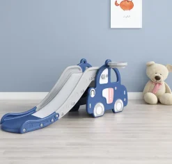 Kids Zone bil med rutsjebane og basket