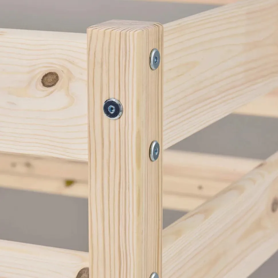 Køjeseng inkl. bund, Eco comfort 70x160 cm. - Natur